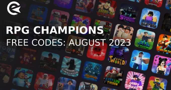 RPG Champions codes august 2023